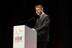 Ignacio Garrido durante su intervención en los premios